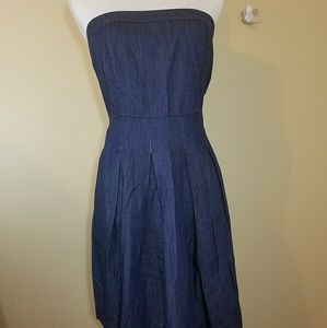 SALE!! Velvet heart strapless denim dress